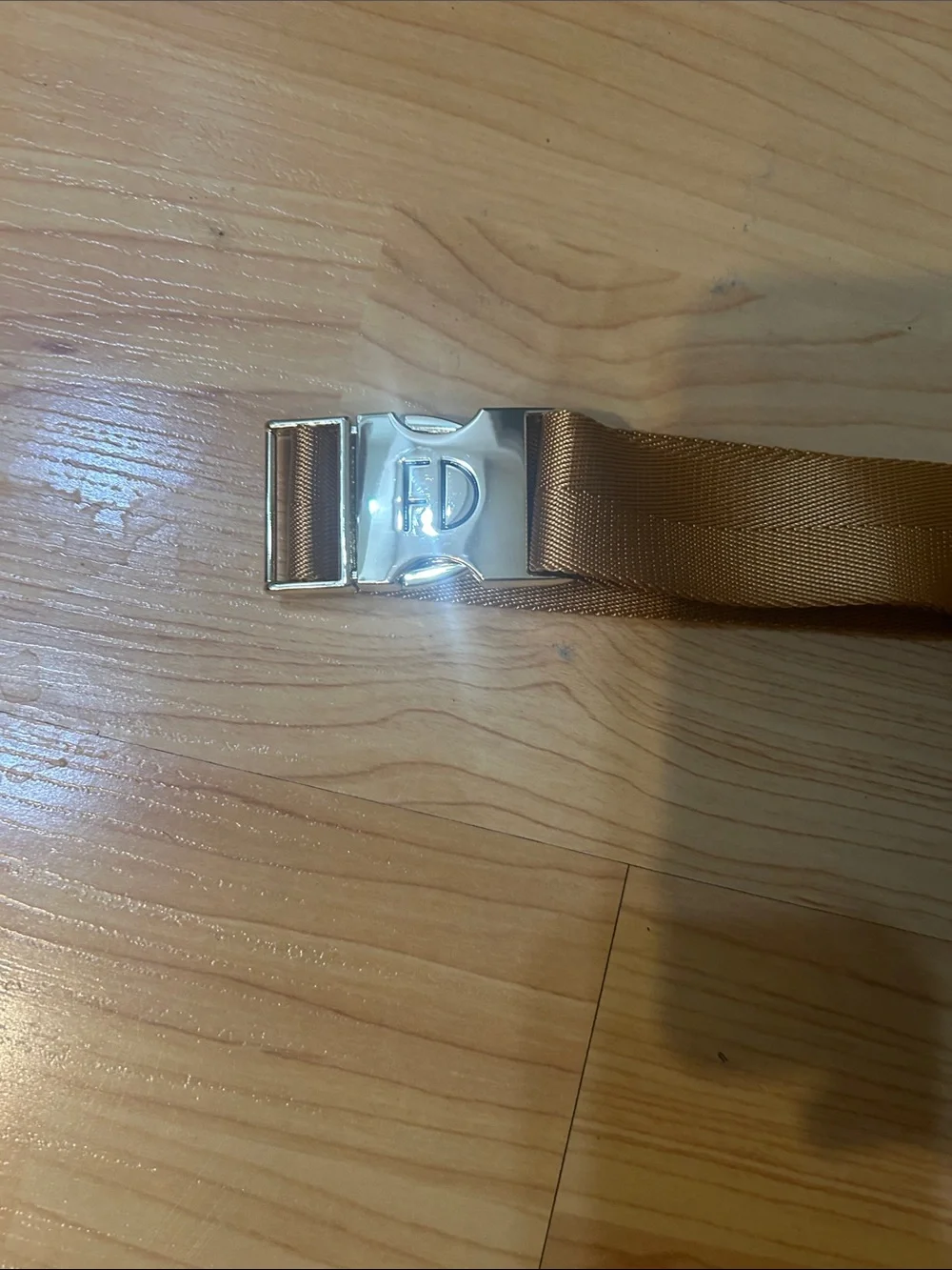 Fawn Design Tan Leather Belt Bag with Gold Hardware